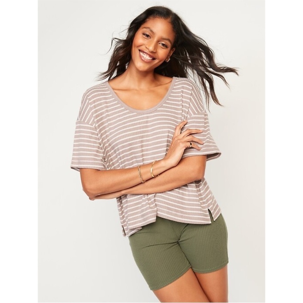 NWOT Old Navy Cozy Rib-Knit Easy T-Shirt